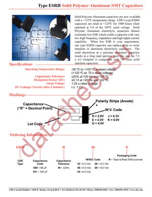 ESRH101M06R datasheet  